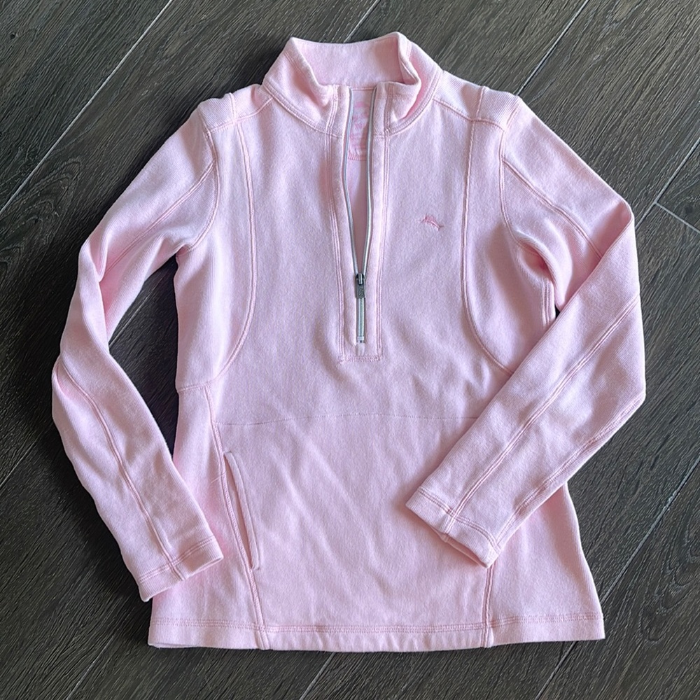 EUC Tommy Bahama pull over quarter zip